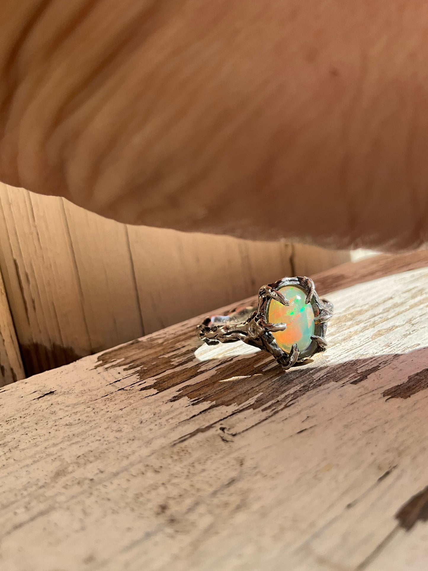 N.5 Ethiopian Opal Unique Ring - Pyāra Designs