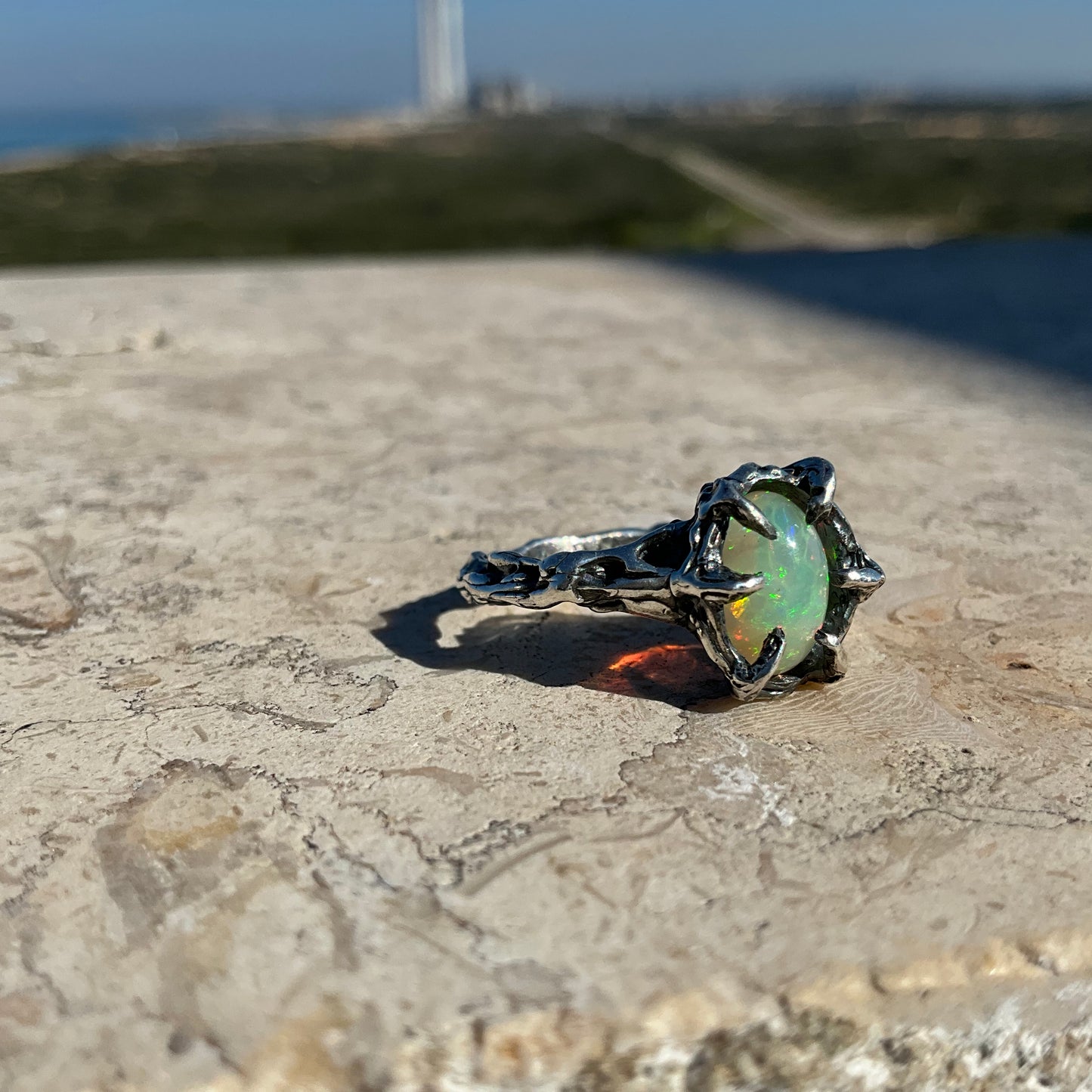 N.5 Ethiopian Opal Unique Ring - Pyāra Designs