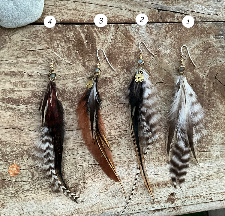 Short Feathers Earring - Pyāra Designs