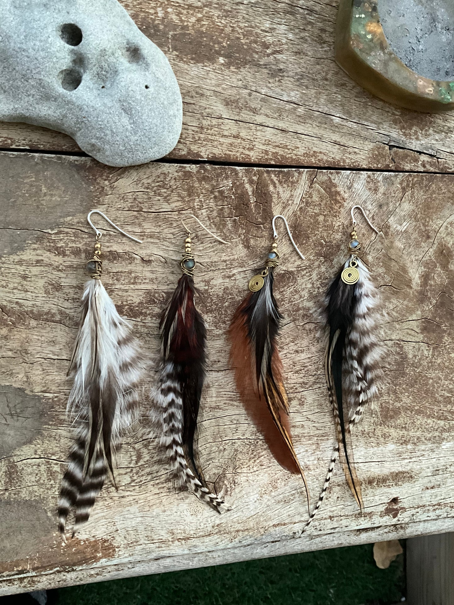 Short Feathers Earring - Pyāra Designs