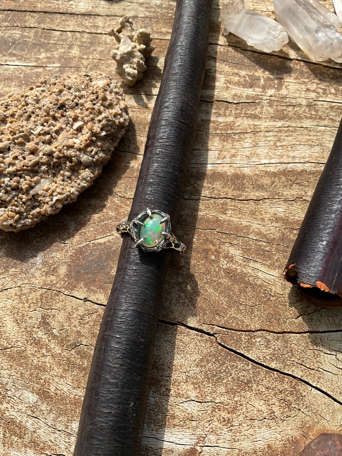 N.5 Ethiopian Opal Unique Ring - Pyāra Designs