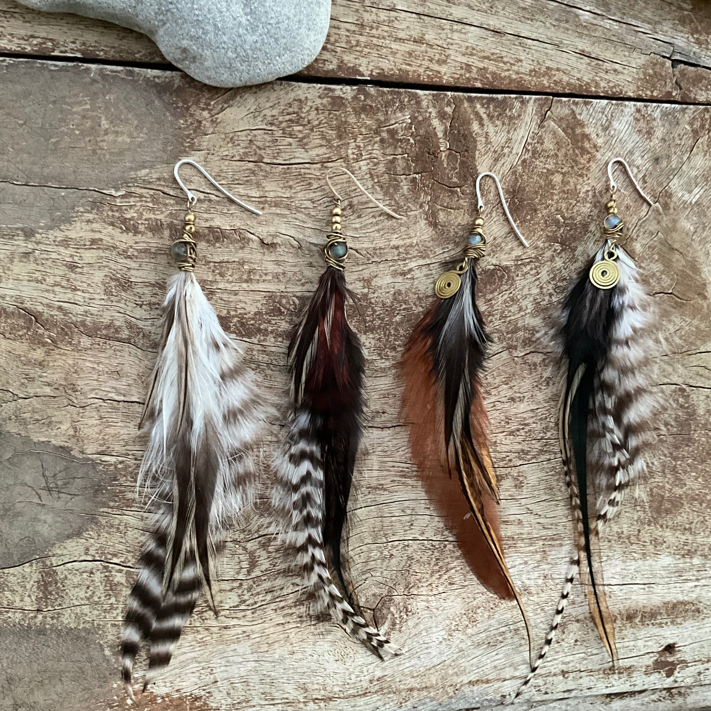 Short Feathers Earring - Pyāra Designs