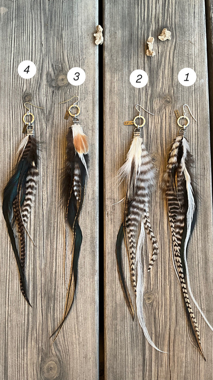 Long Feathers Earring - Pyāra Designs