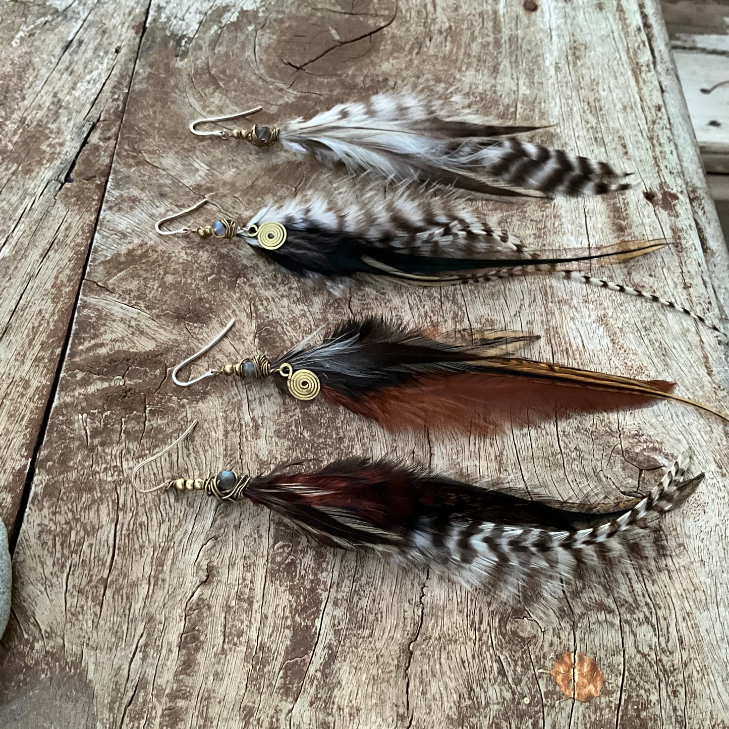 Short Feathers Earring - Pyāra Designs