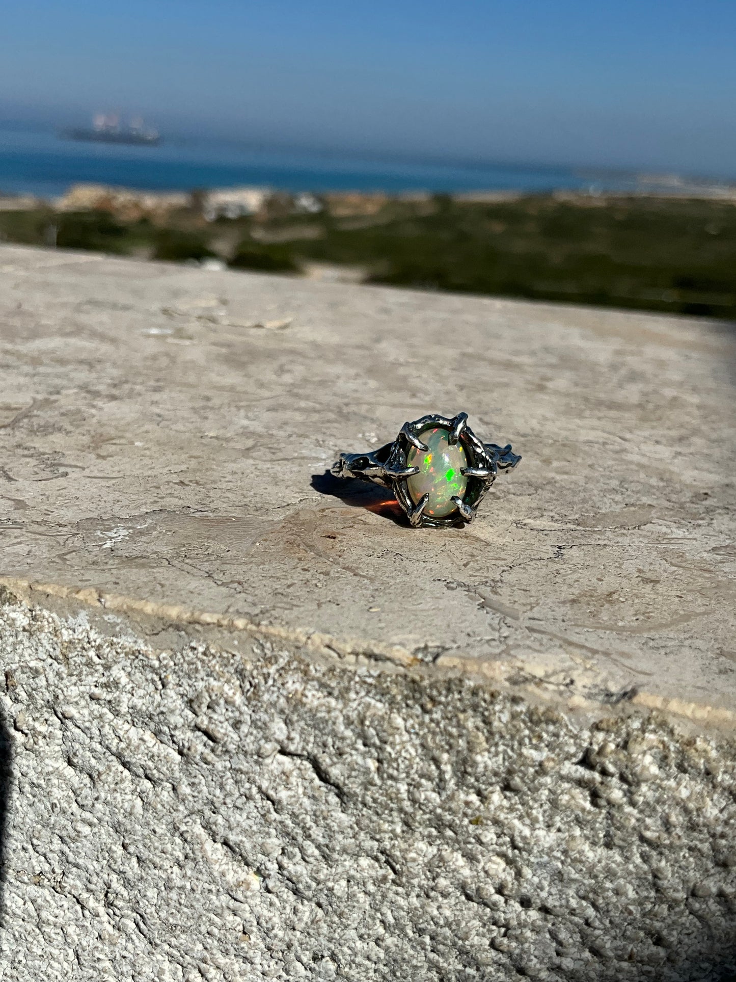 N.5 Ethiopian Opal Unique Ring - Pyāra Designs