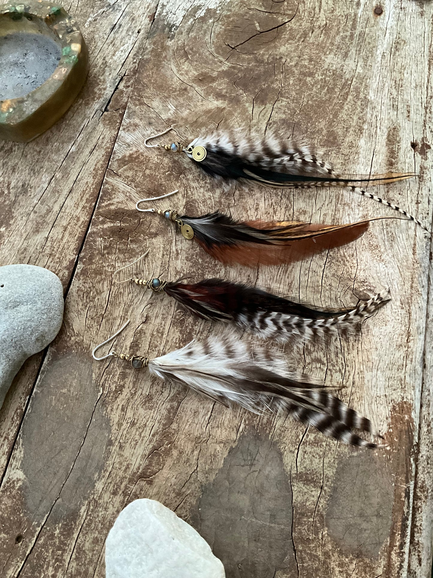 Short Feathers Earring - Pyāra Designs