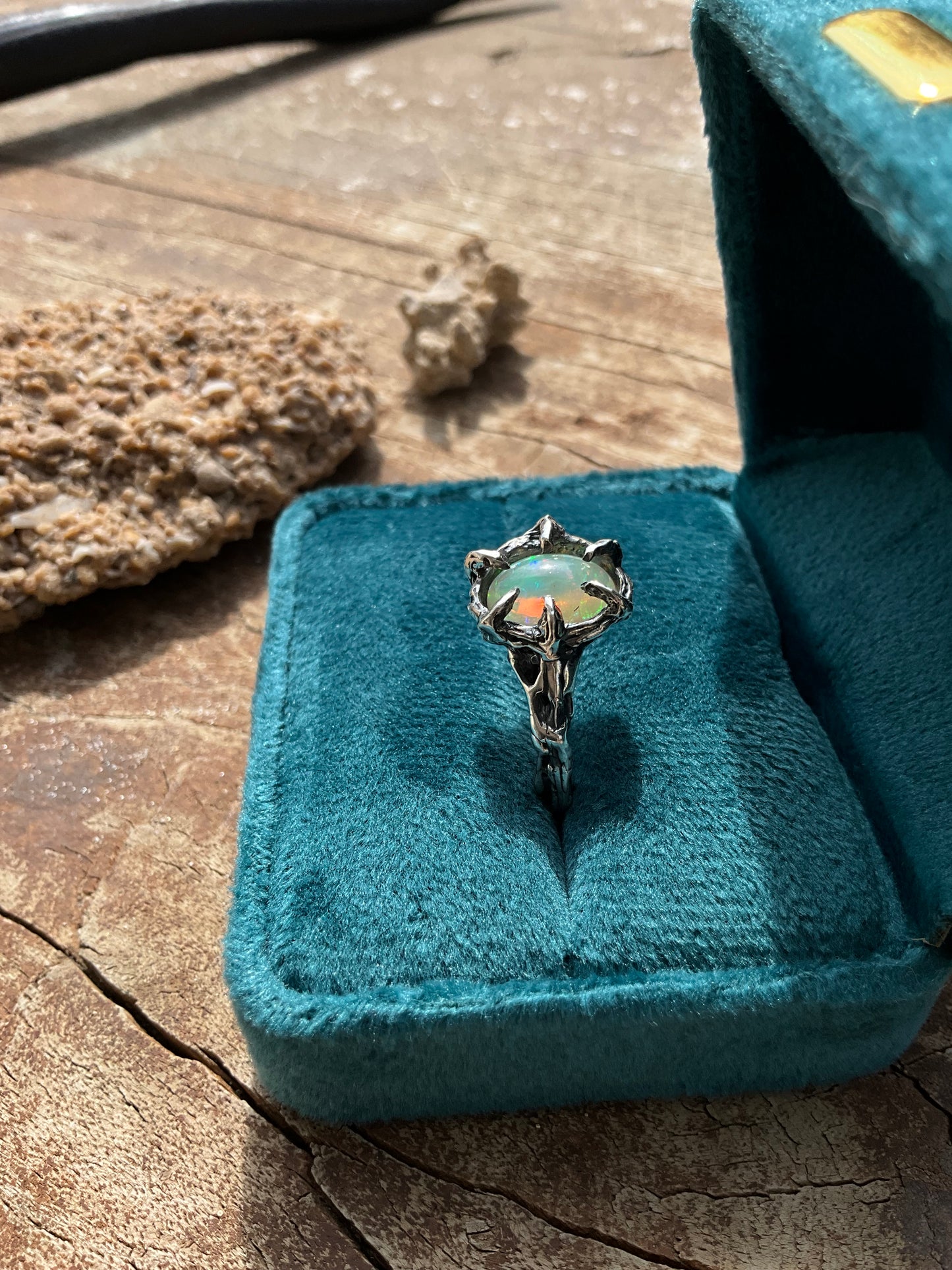 N.5 Ethiopian Opal Unique Ring - Pyāra Designs