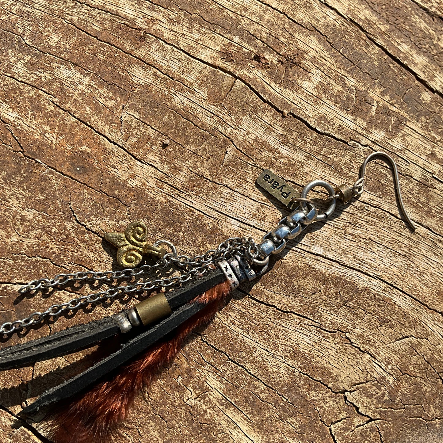 The Queen Leather Earring - Pyāra Designs