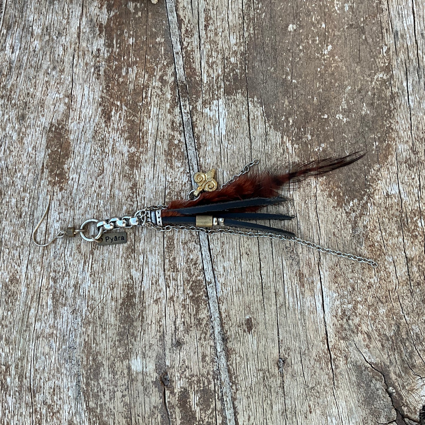 The Queen Leather Earring - Pyāra Designs
