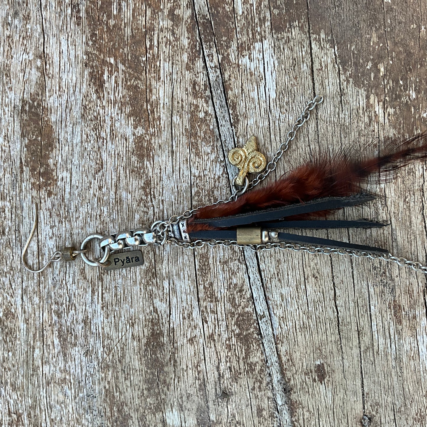 The Queen Leather Earring - Pyāra Designs