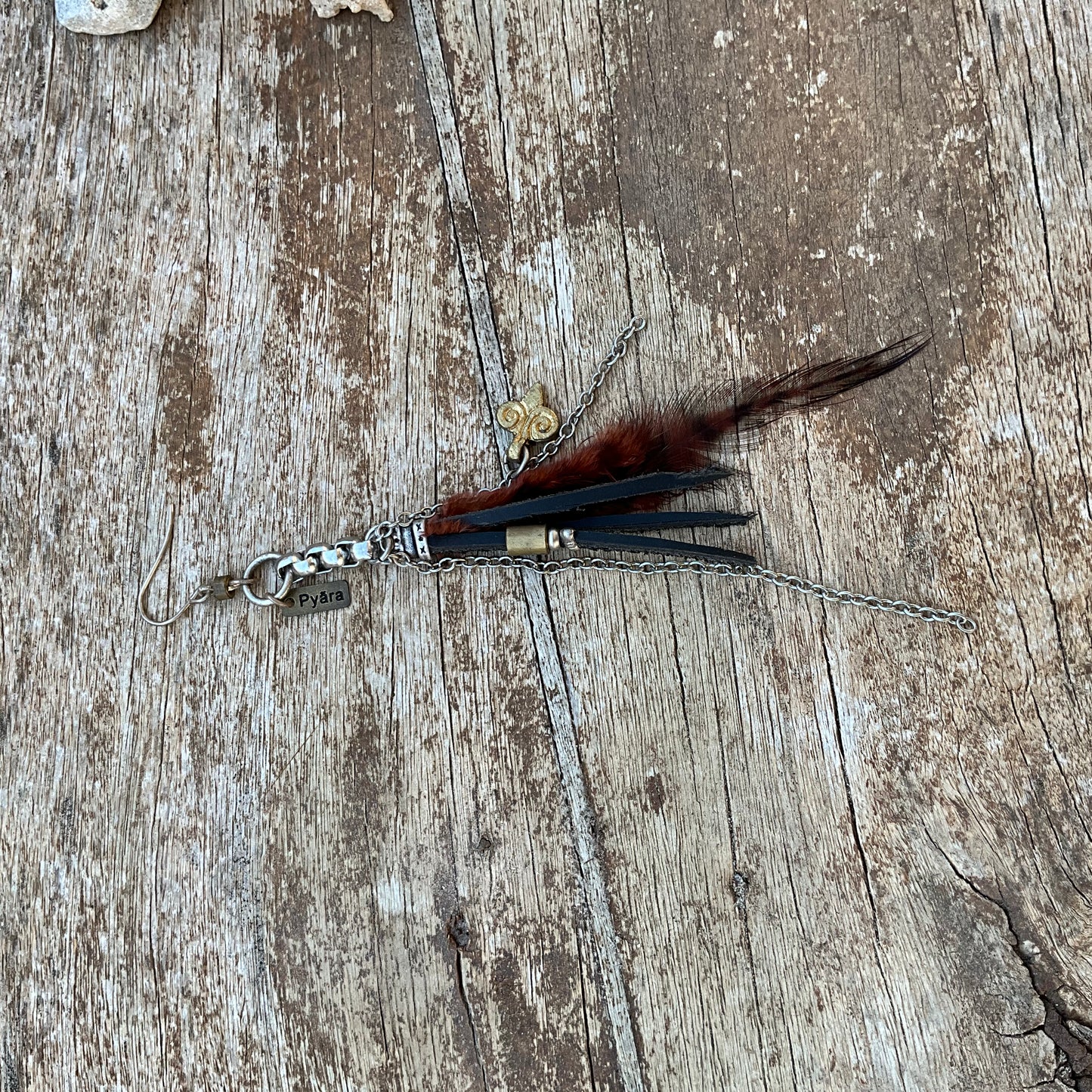 The Queen Leather Earring - Pyāra Designs
