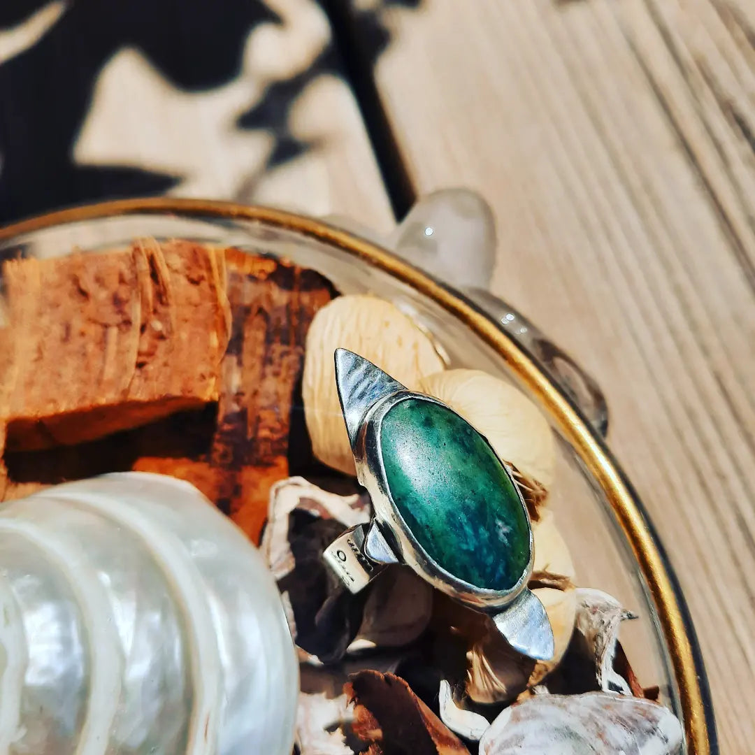 Tertle Rubizoisite One piece ring 𓆉 - Pyāra Designs