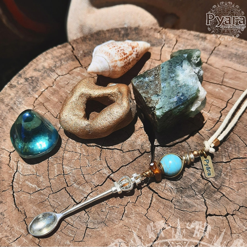 Turquoise Spoon Long Neck