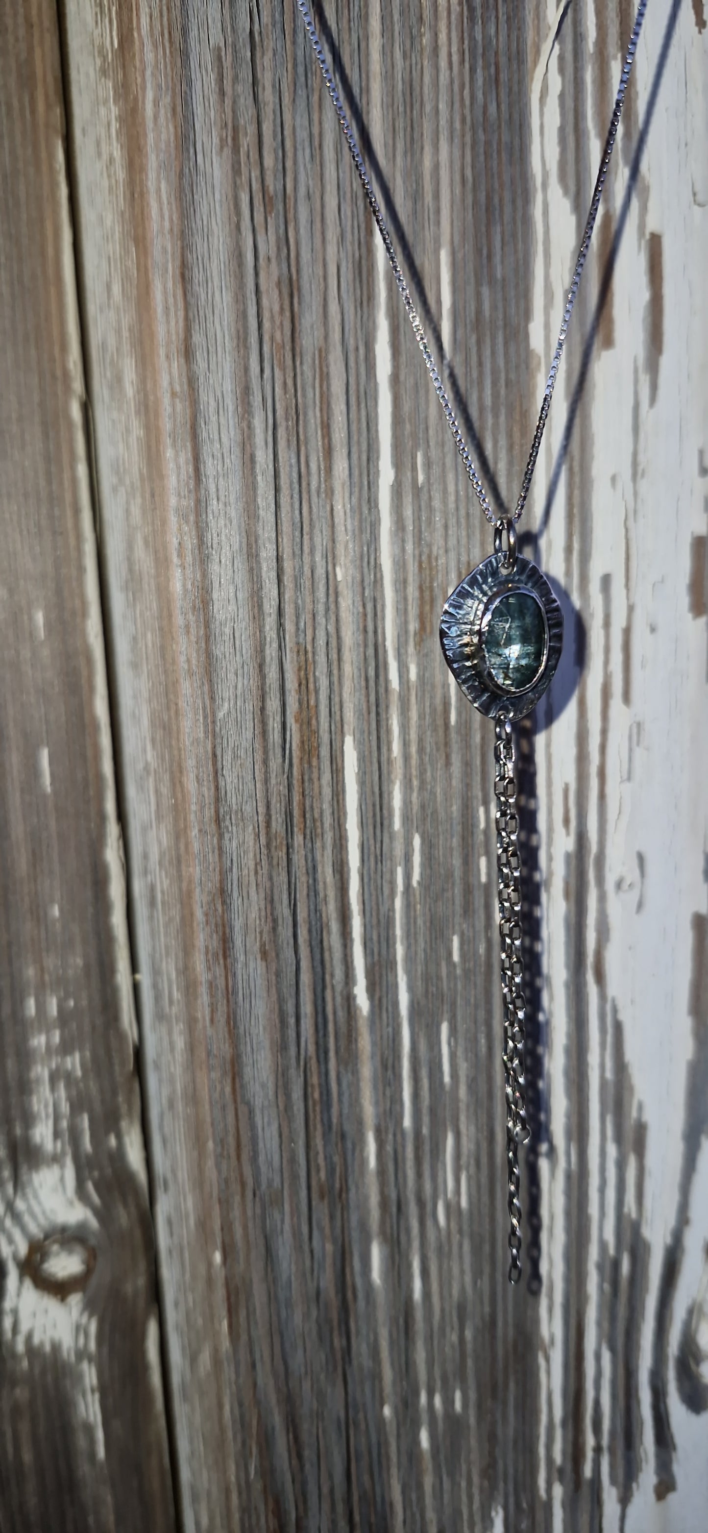 Mint Kyanite Aurora Necklace