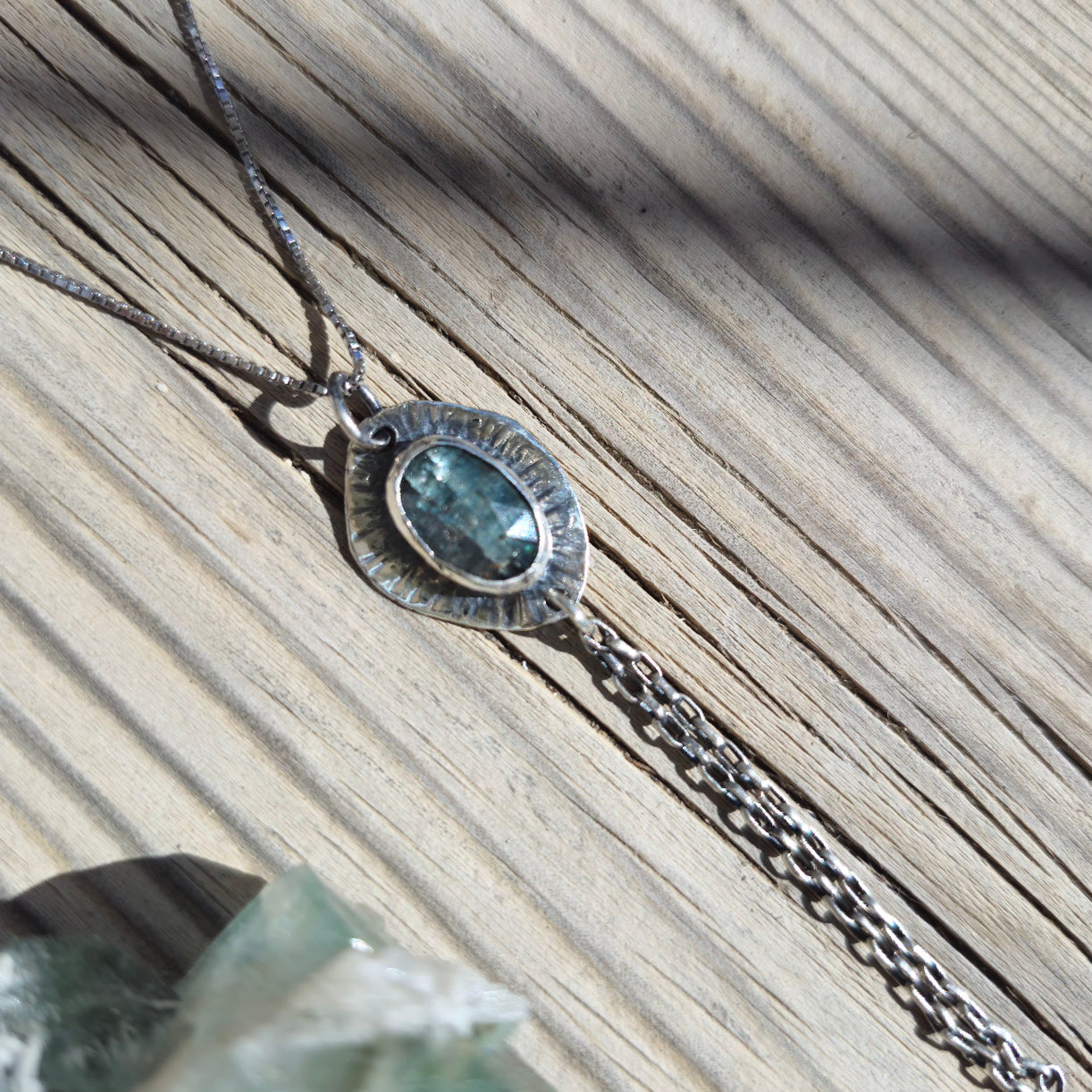 Mint Kyanite Aurora Necklace