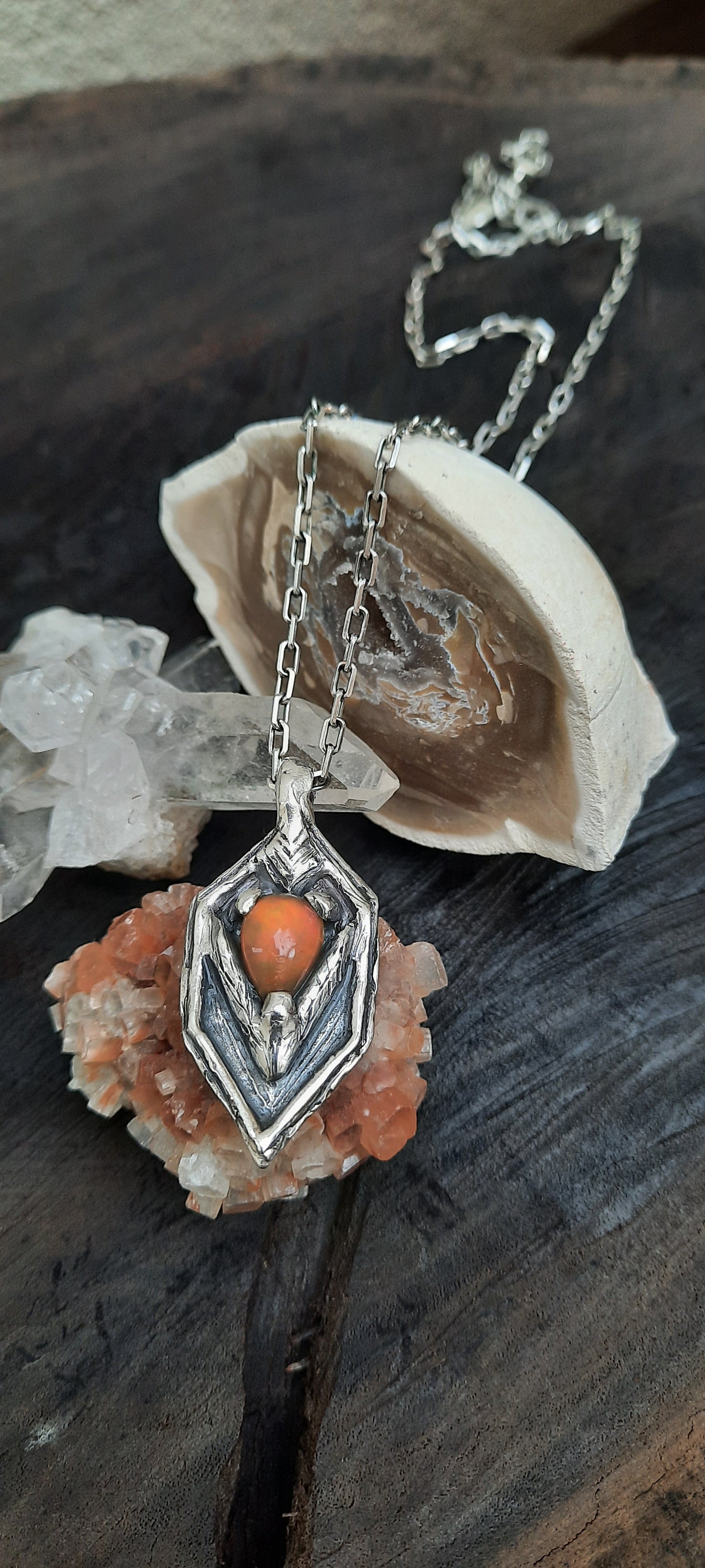 1/1 Massive Warrior Neck Ethiopian Opal - Pyāra Designs