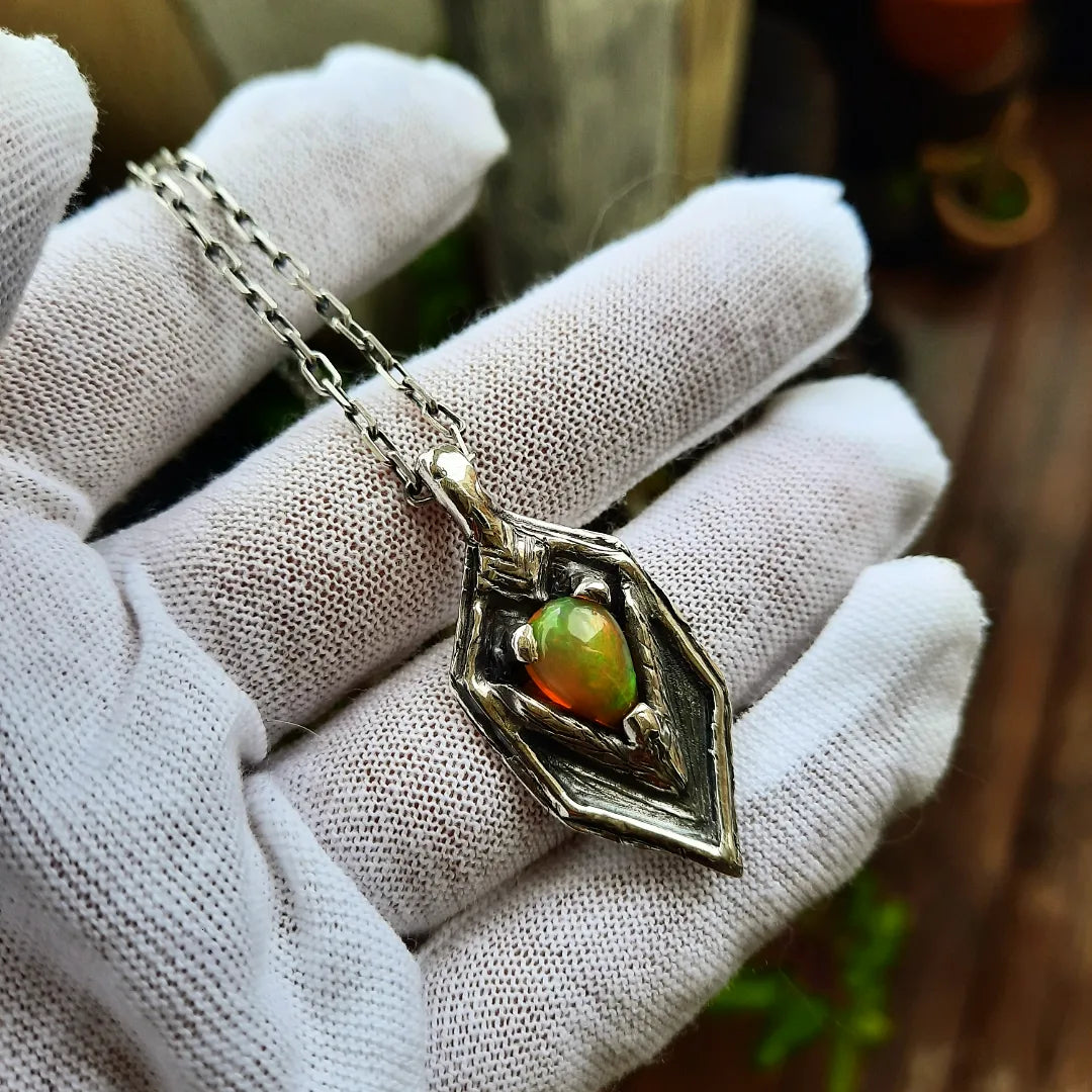 1/1 Massive Warrior Neck Ethiopian Opal - Pyāra Designs