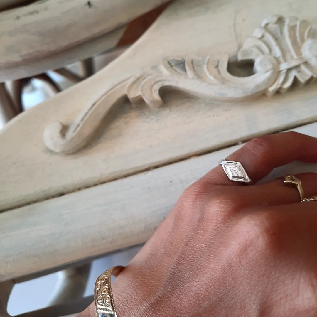 Rhombus Pinky Sterling Ring - Pyāra Designs