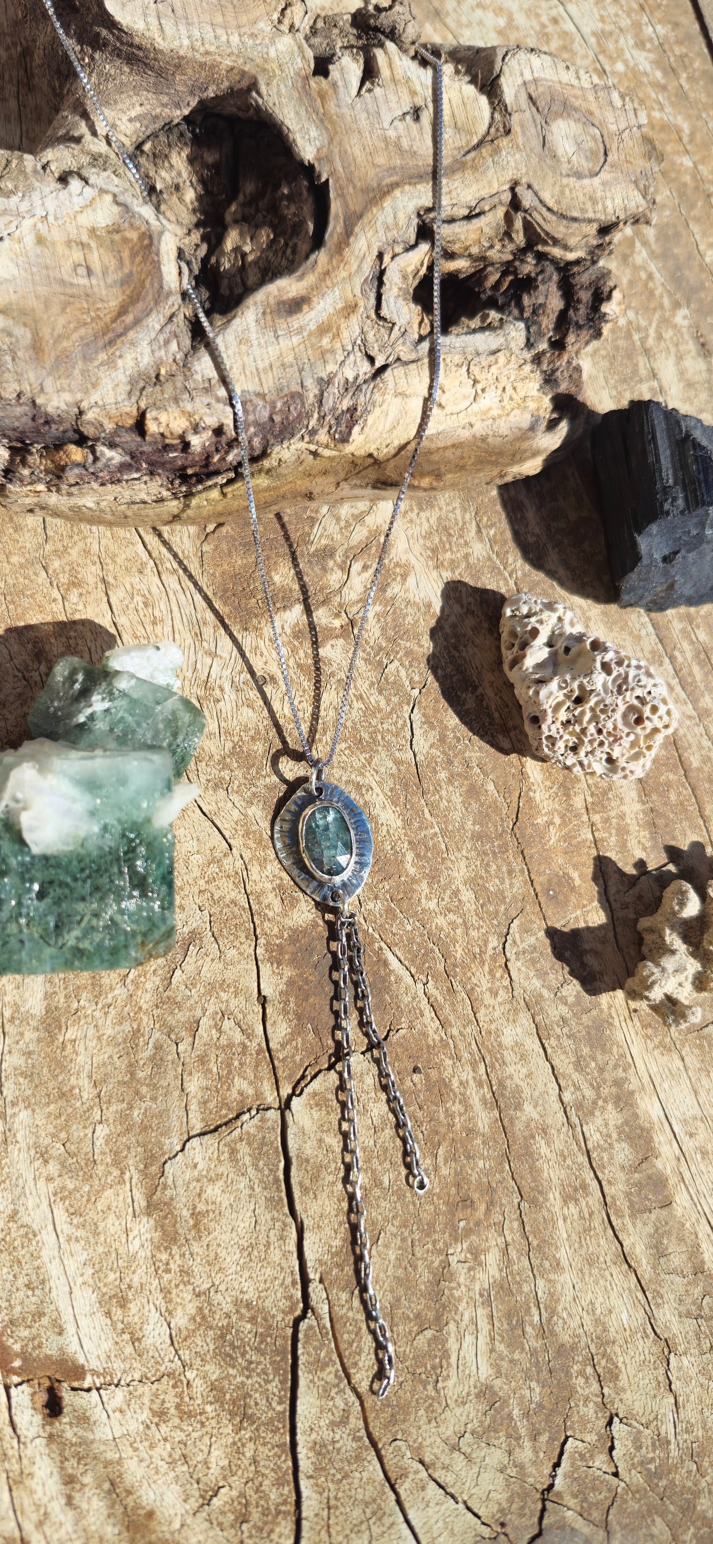 Mint Kyanite Aurora Necklace