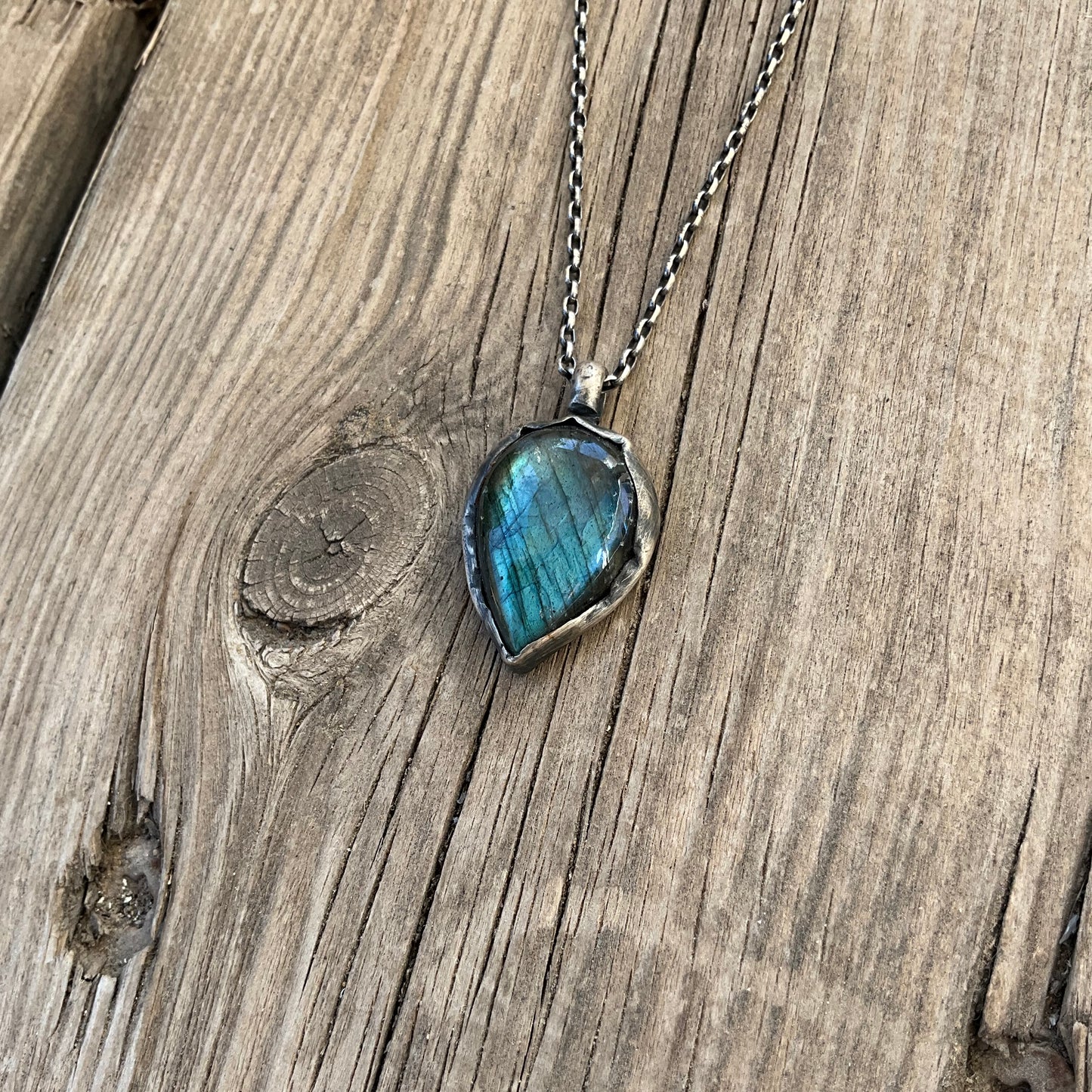 Blue Labradorite Antique Necklace