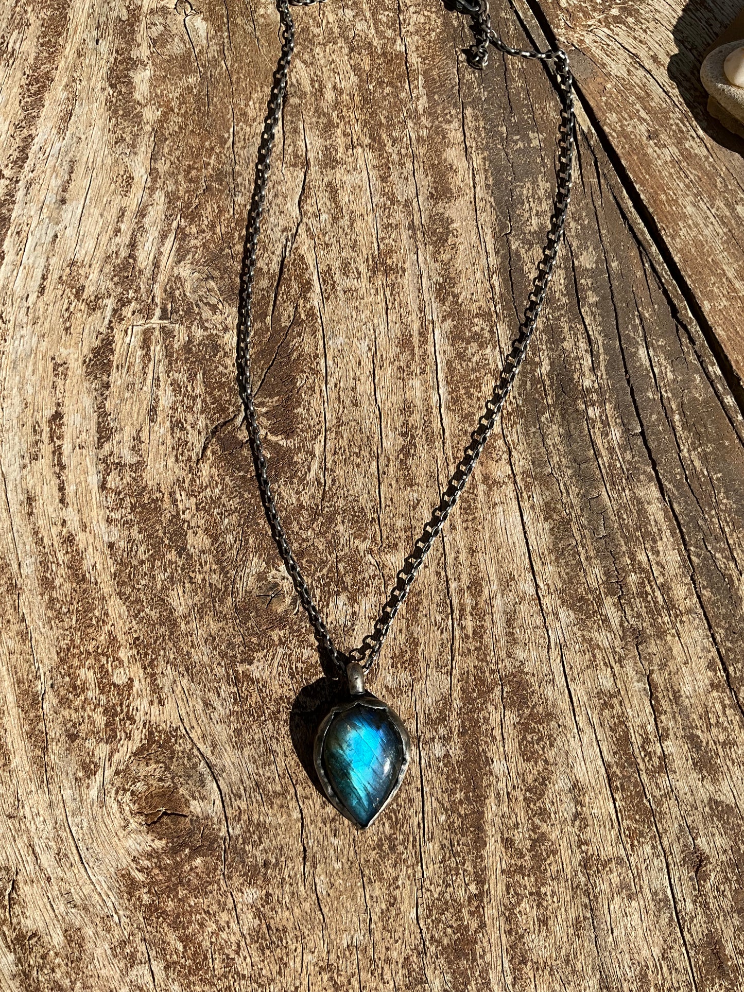 Blue Labradorite Antique Necklace