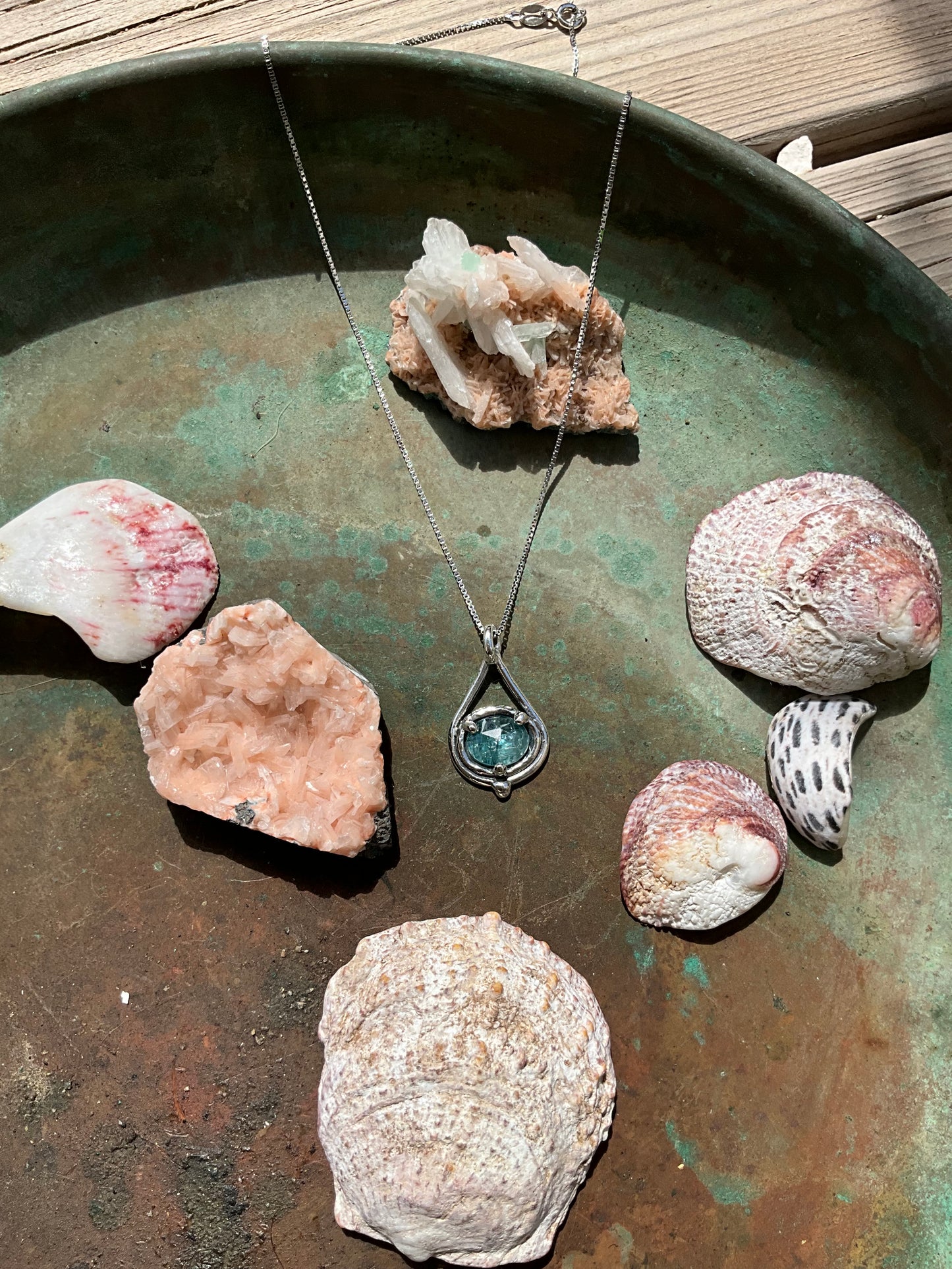 Aqua Kyanite Ariel Necklace 1