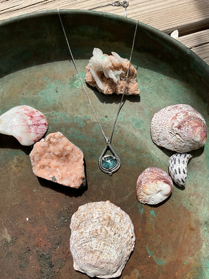 Aqua Kyanite Ariel Necklace 1