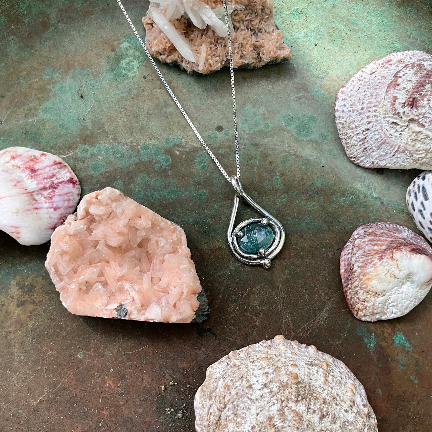 Aqua Kyanite Ariel Necklace 1