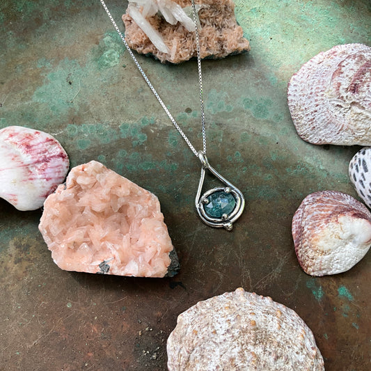 Aqua Kyanite Ariel Necklace 1