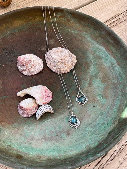 Aqua Kyanite Ariel Necklace 2