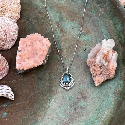Aqua Kyanite Ariel Necklace 2