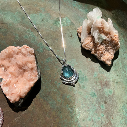 Aqua Kyanite Ariel Necklace 2