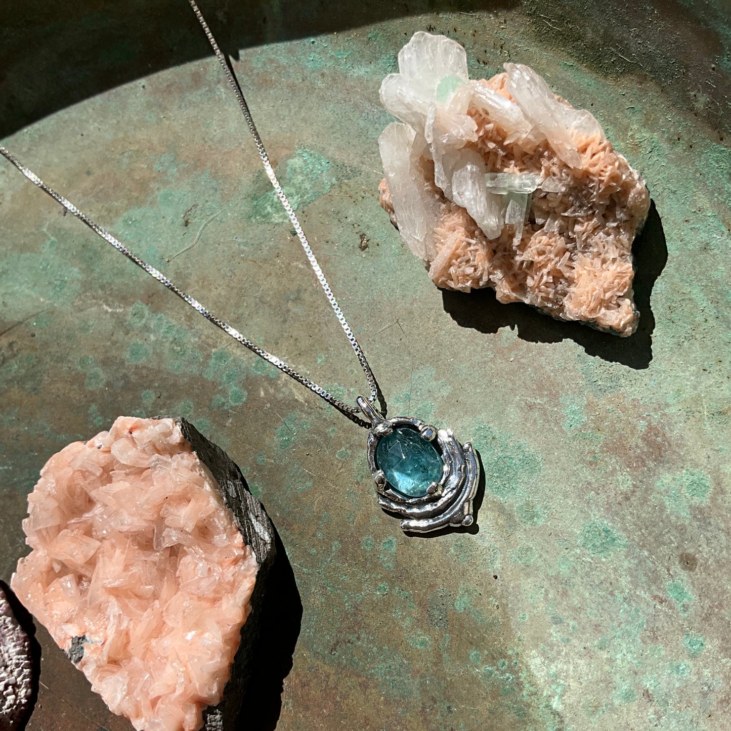 Aqua Kyanite Ariel Necklace 2
