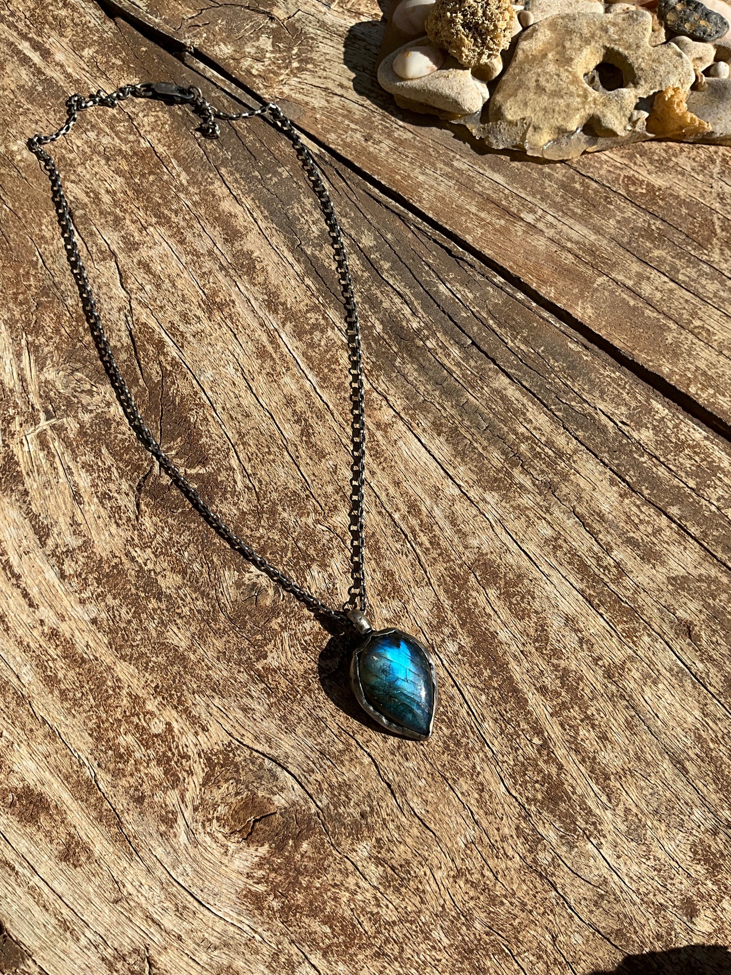 Blue Labradorite Antique Necklace