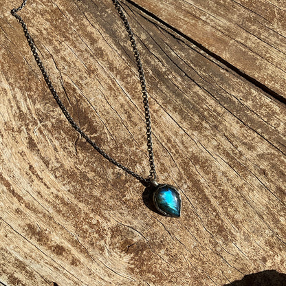 Blue Labradorite Antique Necklace