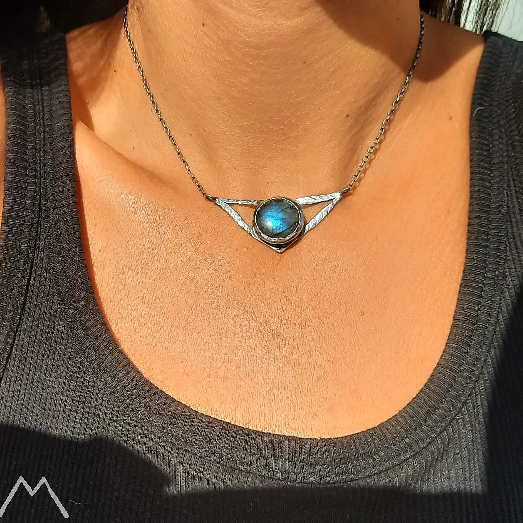 Blue Labradorite Choker - Pyāra Designs