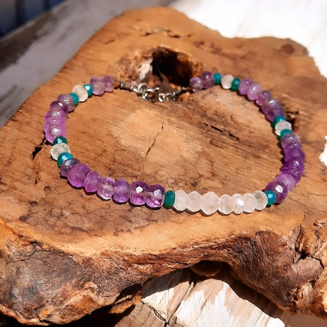 Jasmine Gemstone Bracelet - Pyāra Designs