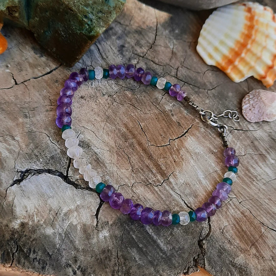 Jasmine Gemstone Bracelet - Pyāra Designs