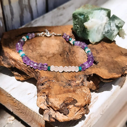 Jasmine Gemstone Bracelet - Pyāra Designs