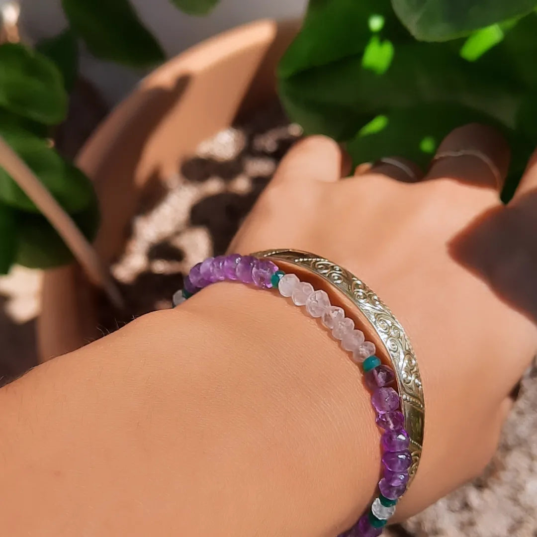 Jasmine Gemstone Bracelet - Pyāra Designs