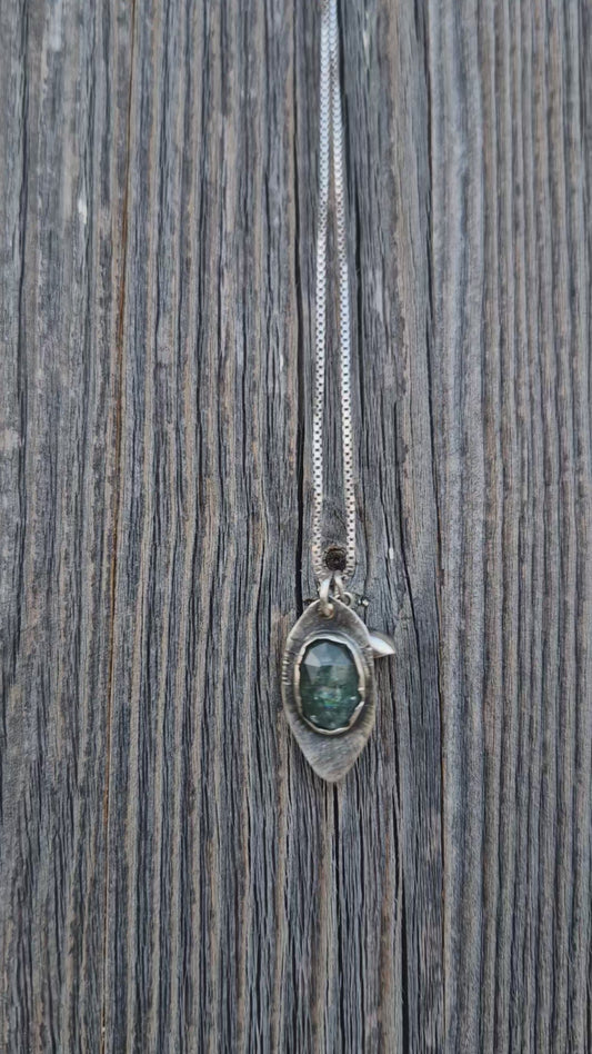 Mint Kyanite flipper Necklace