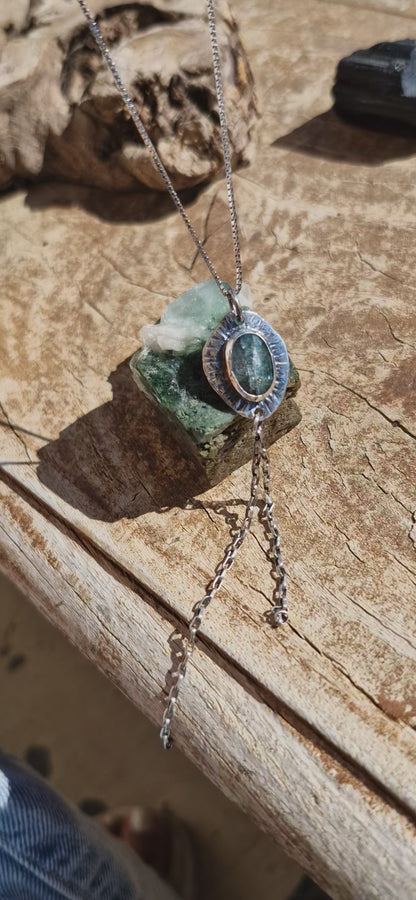 Mint Kyanite Aurora Necklace