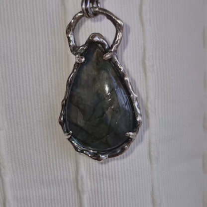 Deep Blue Labradorite Necklace