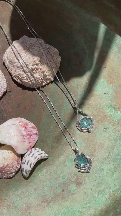 Aqua Kyanite Ariel Necklace 2