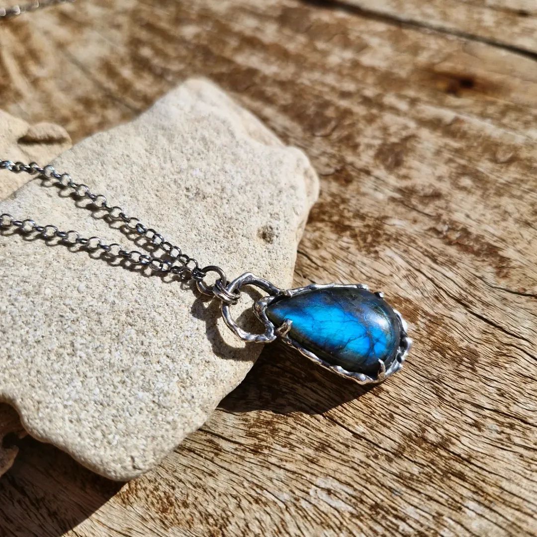 Deep Blue Labradorite Necklace