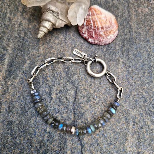 Labradorite Sterling Bracelet - Pyāra Designs