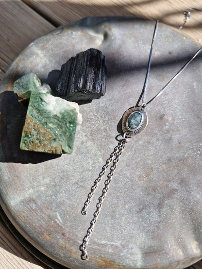 Mint Kyanite Aurora Necklace