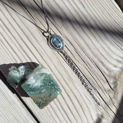 Mint Kyanite Aurora Necklace