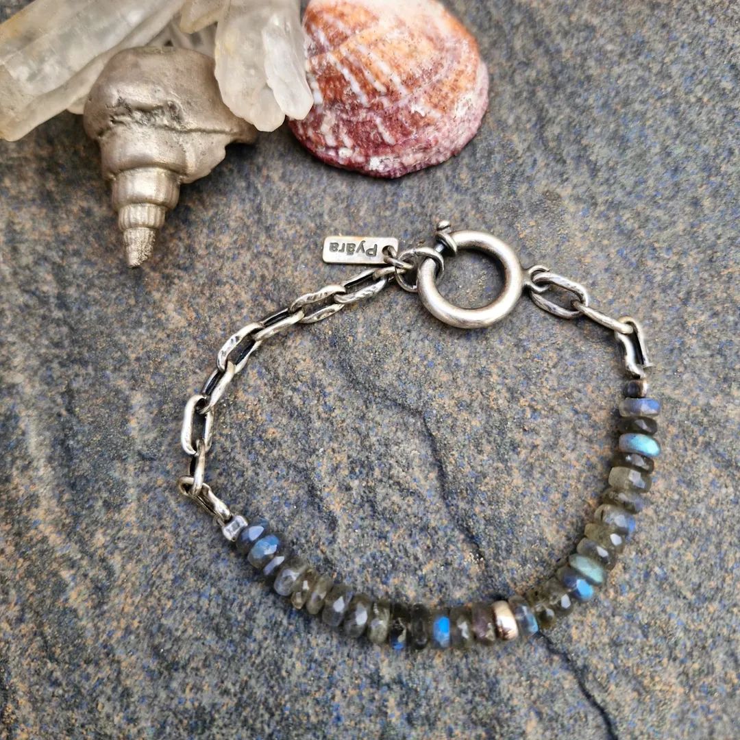 Labradorite Sterling Bracelet - Pyāra Designs