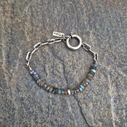 Labradorite Sterling Bracelet - Pyāra Designs